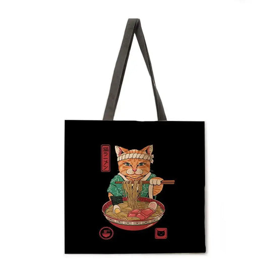 Ramen Cat Tote Bag